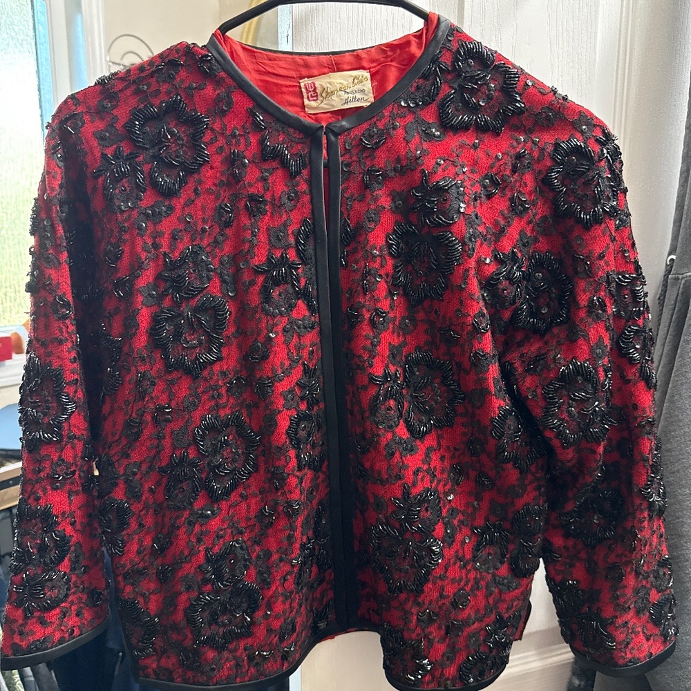 Sherman Chin 60s vintage beaded jacket - Picture 3 of 3